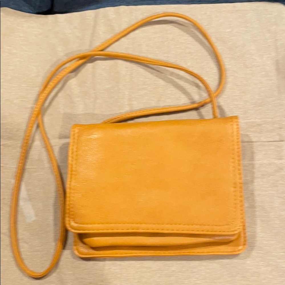 Co-Lab Crossbody Wallet, Gold